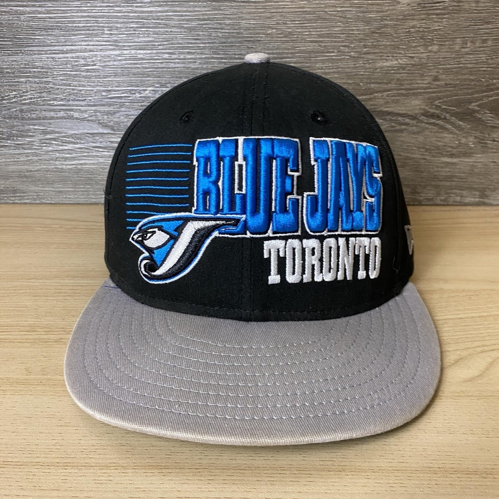 Toronto Blue Jays Hat Cap Snap Back Black Gray MLB Baseball Mens New Era